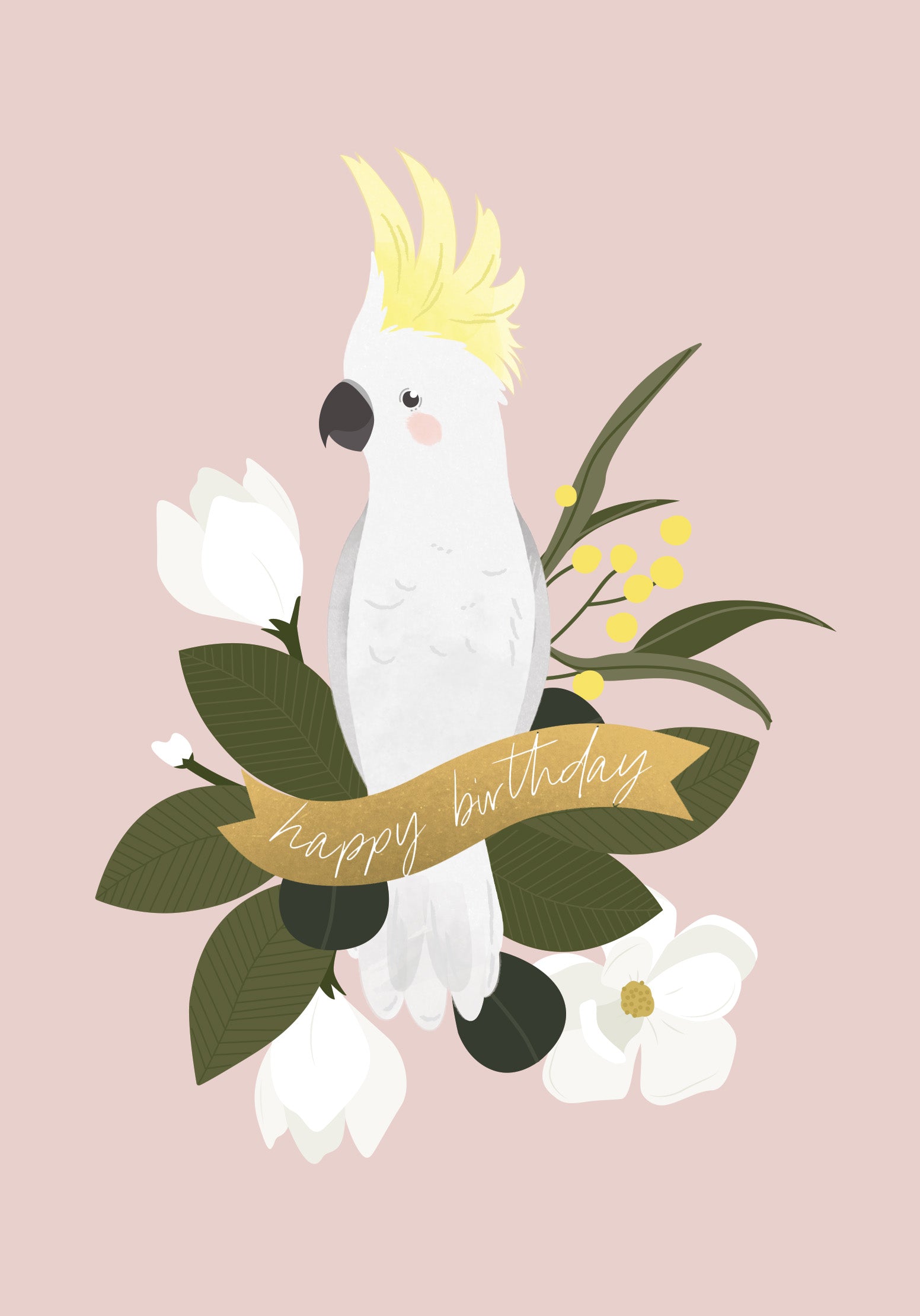 Greeting Card - Birthday Cockatoo